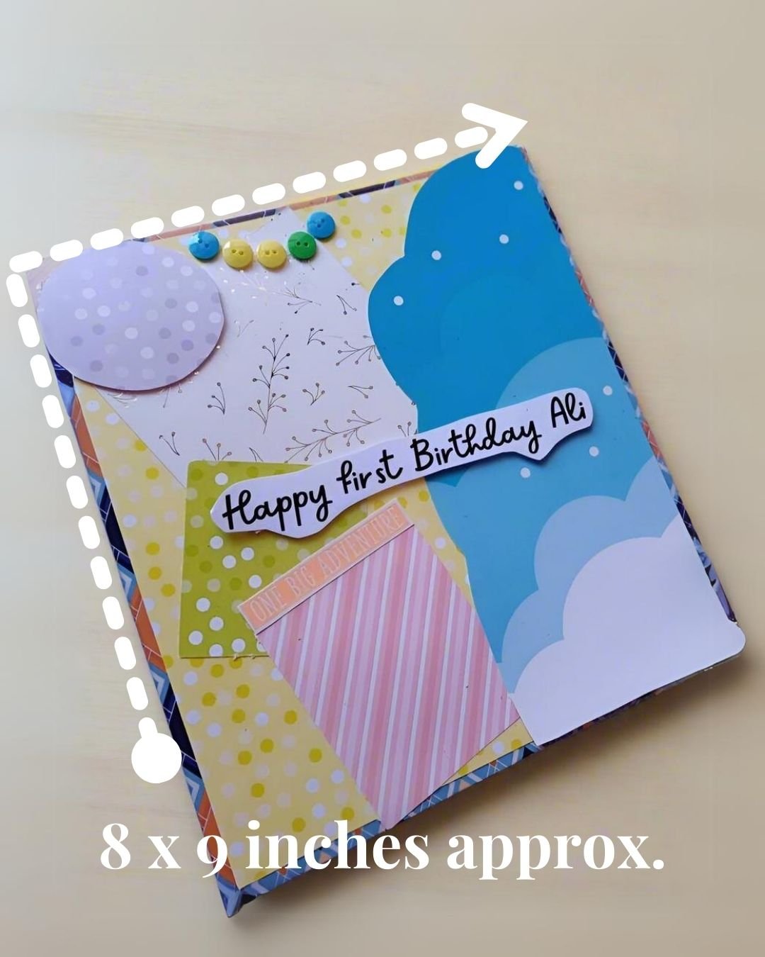 Pastel Baby Boy First Birthday Scrapbook - Image 3