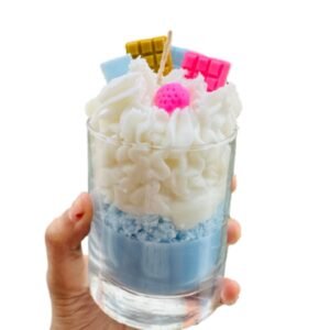 Blue Dessert Candle